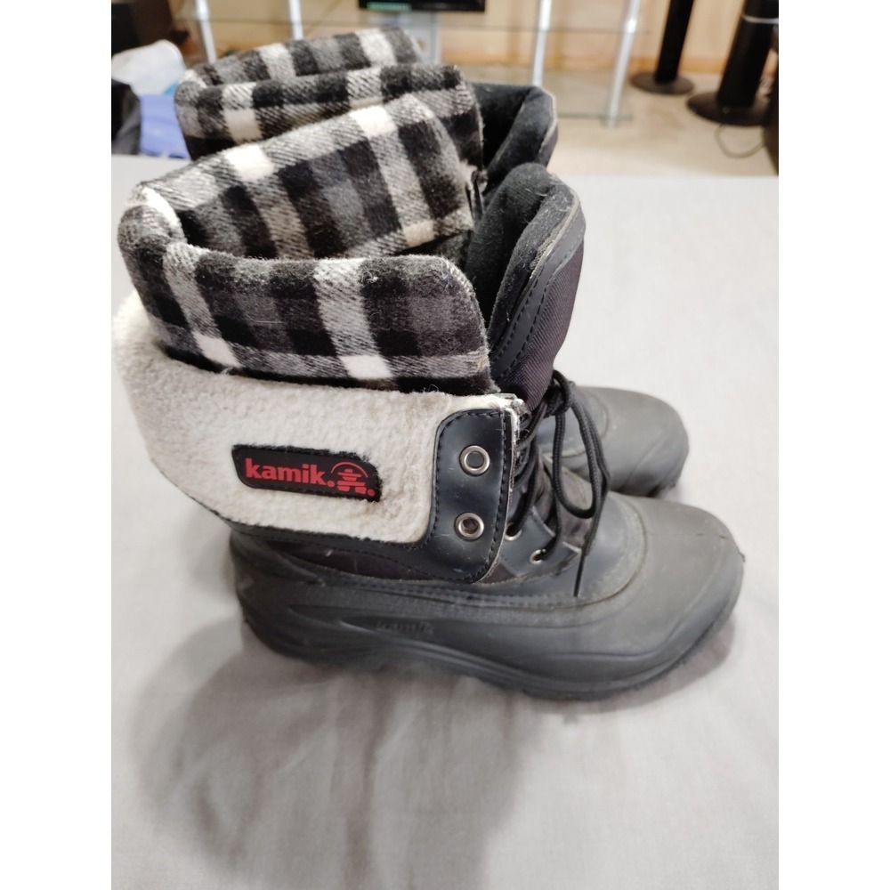 Kamik SUGARLOAF Women Fleece Flannel Waterproof Preppy Hiking Snow Boots Women 9